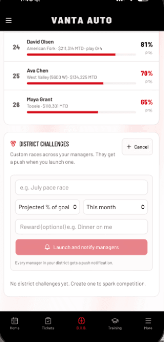 Raise the floor across the district: Start a pace race