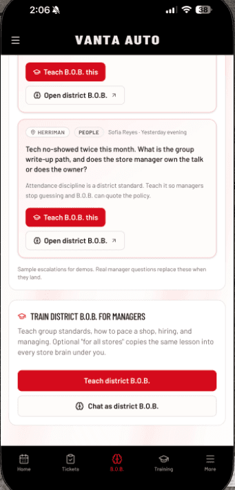 Open loops across the group: Teach it once, everywhere