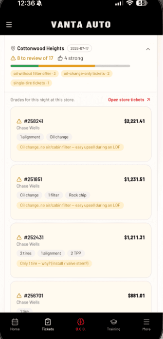 Missed attach, dollarized: Coaching notes on real tickets